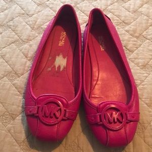 Michael Kors Fulton Flats sz 6.5M Hot Pink